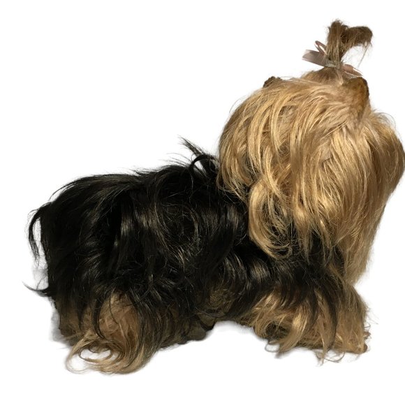 Domo Designs Lively & Lovely Shih Tzu Dog Plush Yorkshire Terrier Handcrafted - Picture 6 of 10